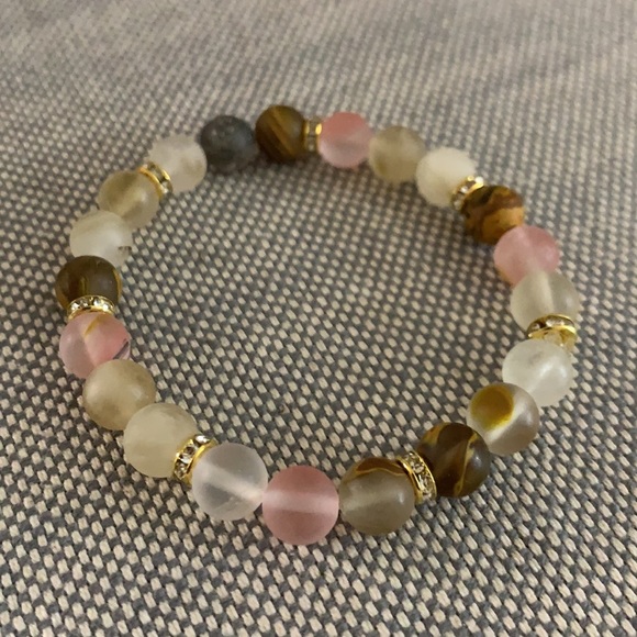 Cherry Quartz Stretch Bracelet - Picture 5 of 7